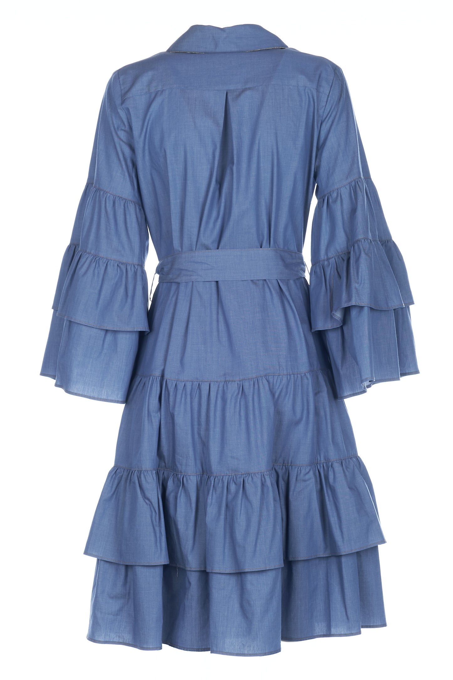 Abito in denim con monile