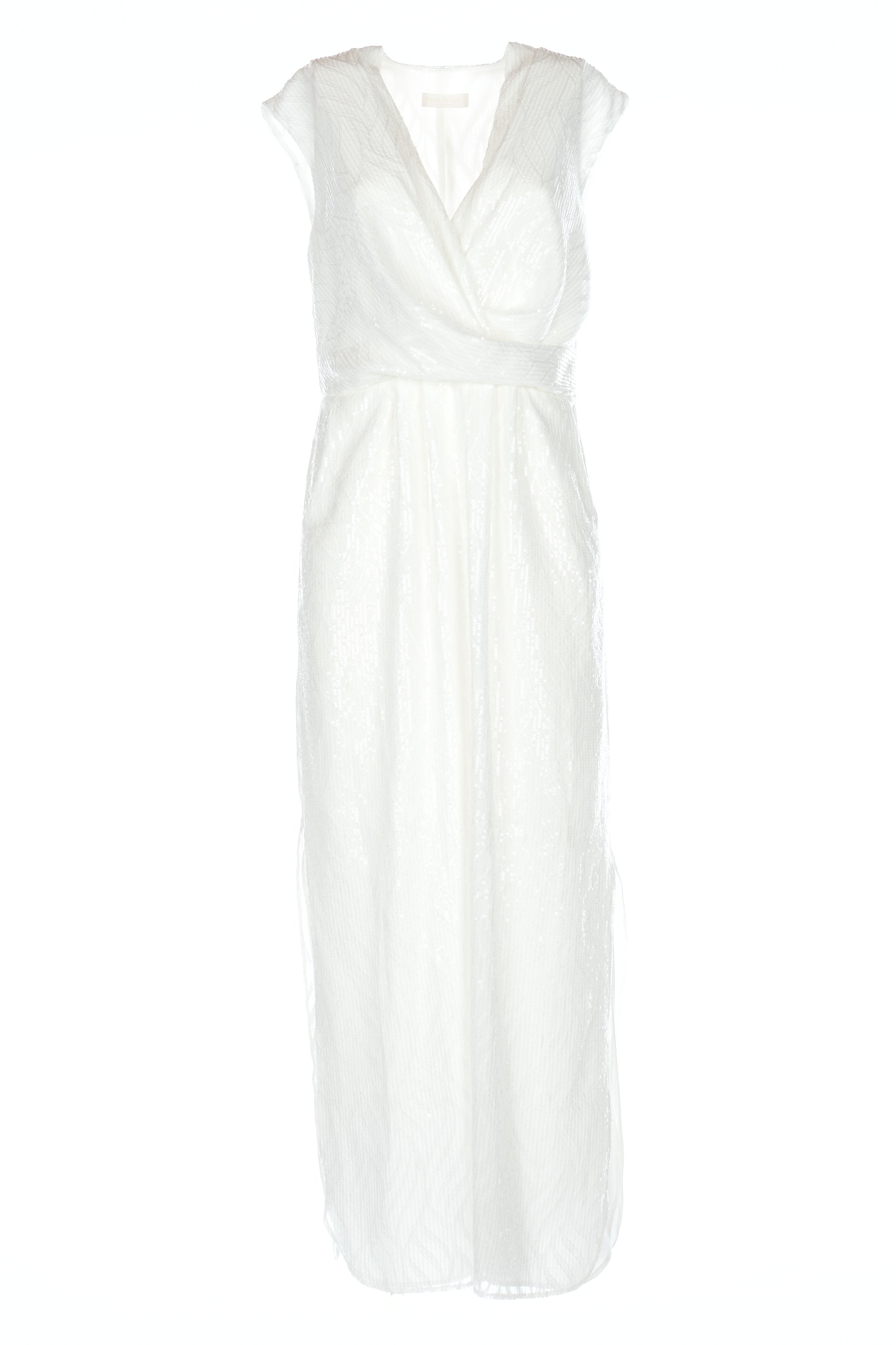 Abito midi in tessuto paillettes