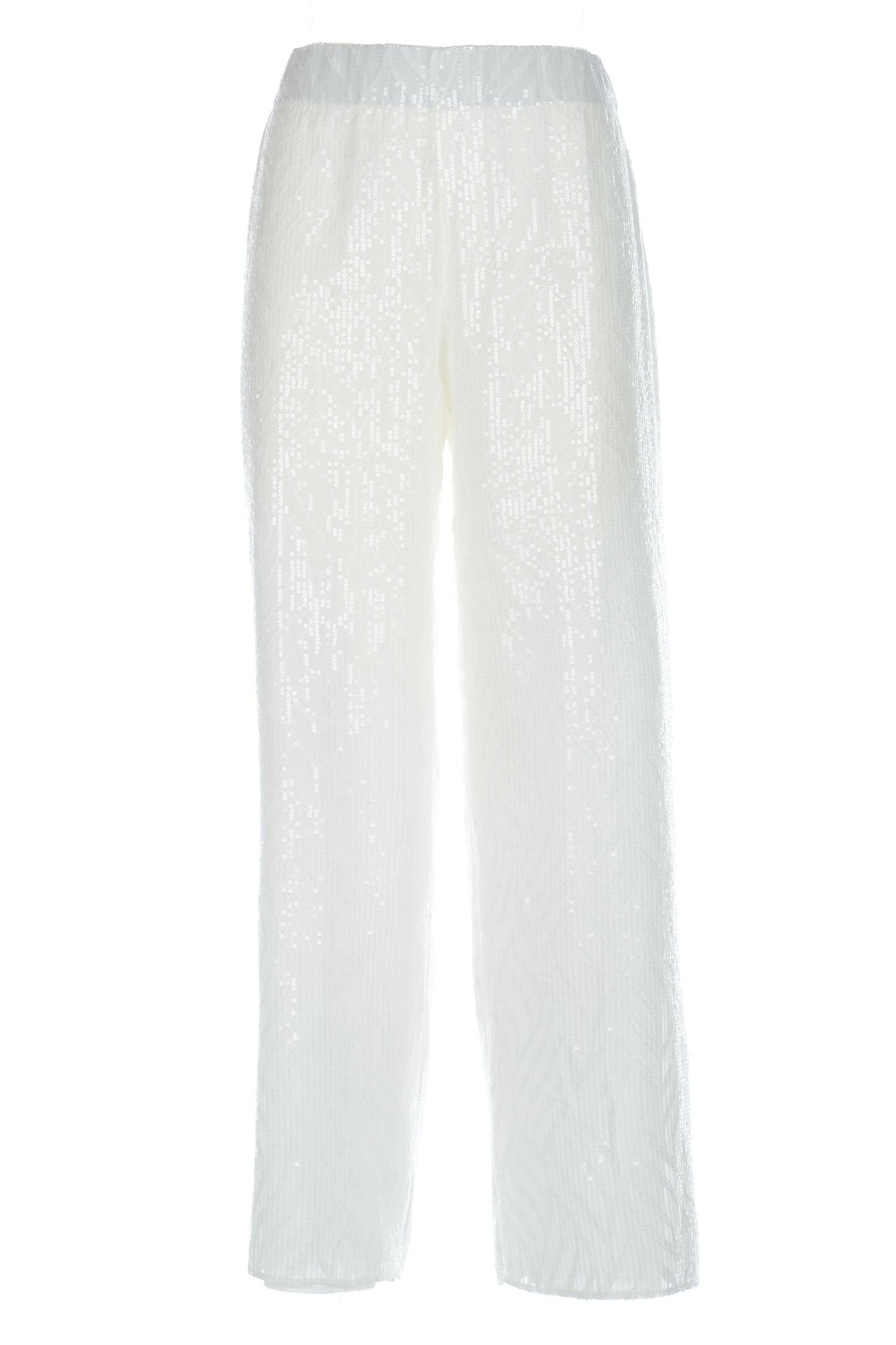 Pantaloni palazzo con paillettes
