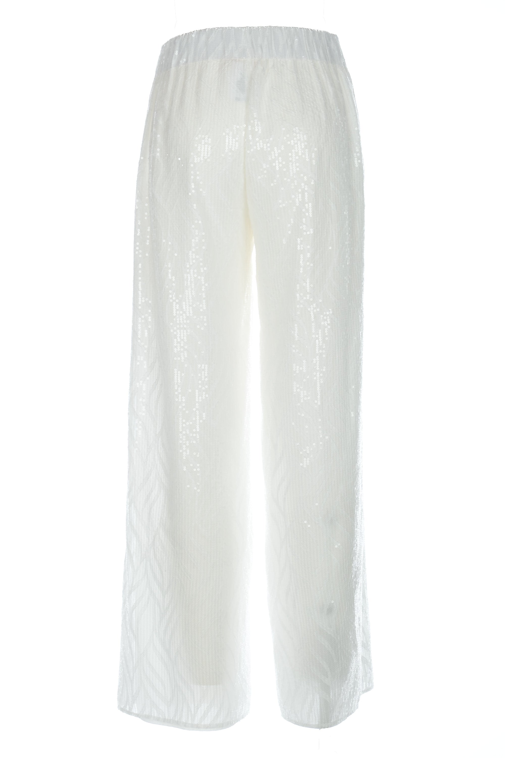 Pantaloni palazzo con paillettes