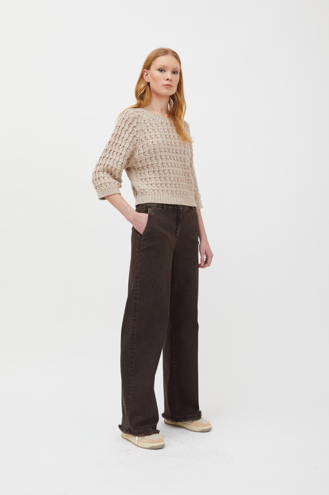 Pullover in filato paillettes