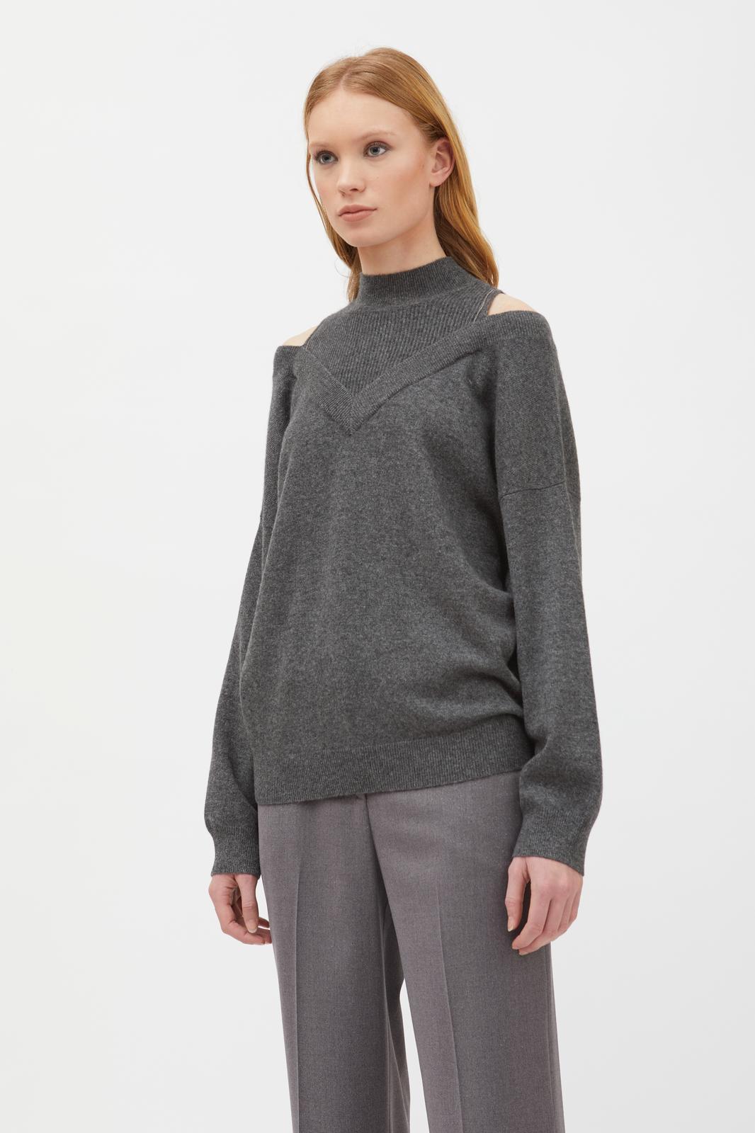 Maglia cut out in cashmere